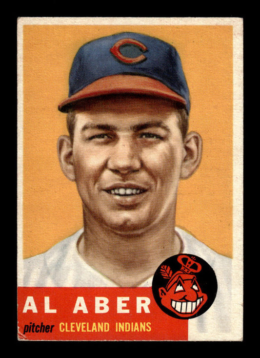 1953 Topps #233 Al Aber Cleveland Indians Crease Free VGEX HOF-10006589