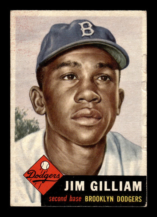 1953 Topps #258 Jim Gilliam Brooklyn Dodgers VG HOF-10006612