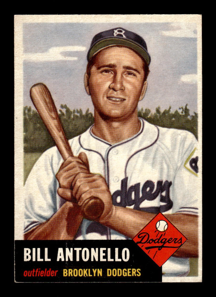1953 Topps #272 Bill Antonello Brooklyn Dodgers Crease Free EX HOF-10006622