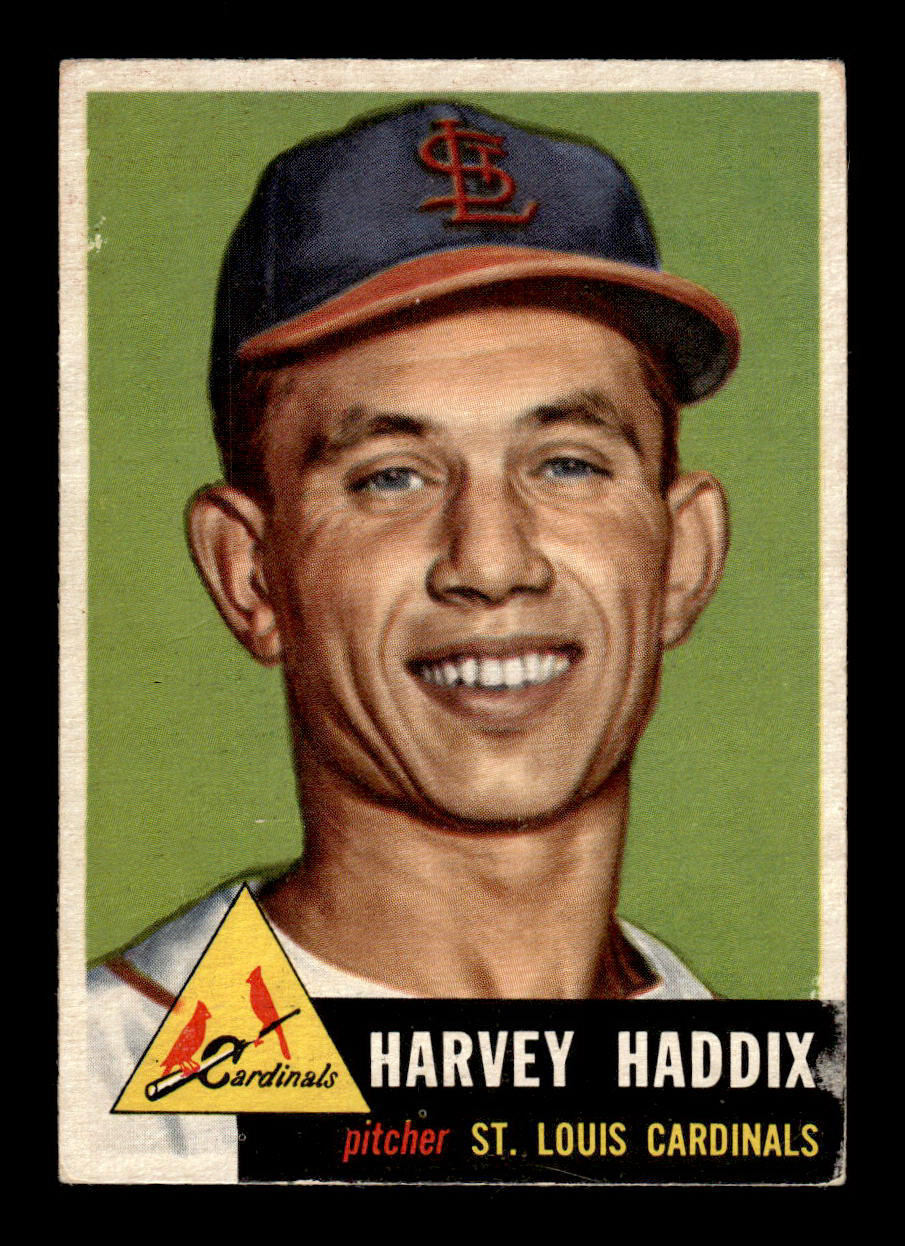 1953 Topps #273 Harvey Haddix St. Louis Cardinals Crease Free EX HOF-10006623