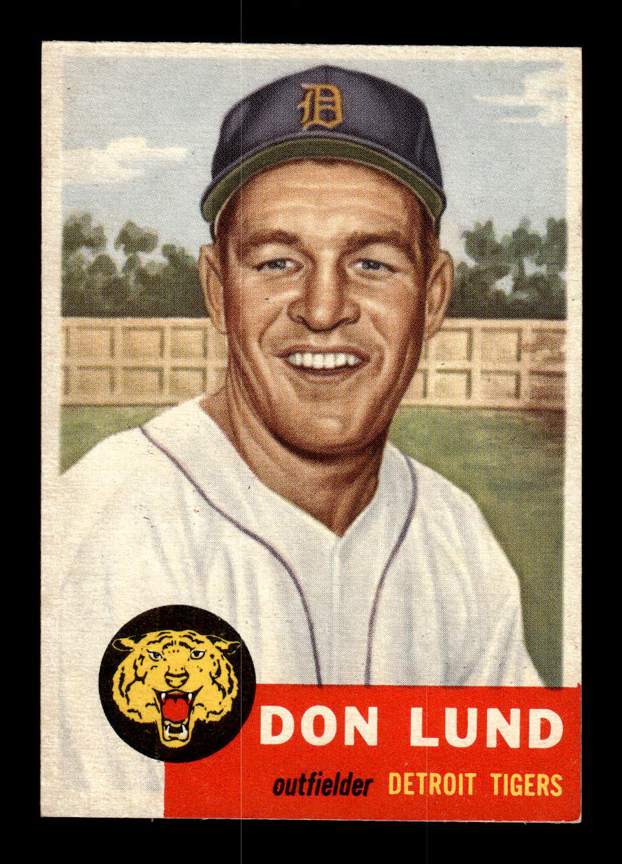 1953 Topps #277 Don Lund Detroit Tigers Crease Free EXMT HOF-10006626