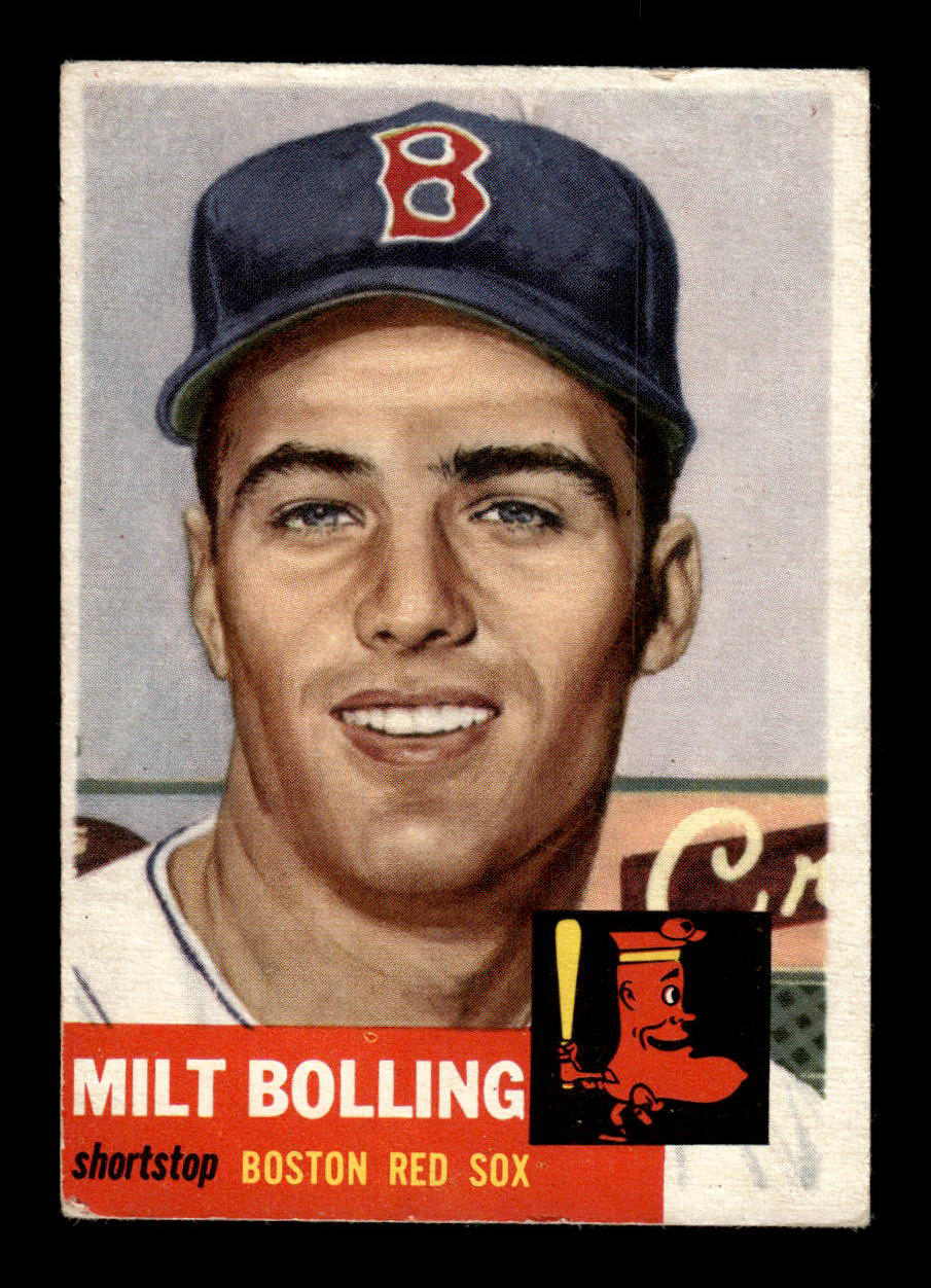 1953 Topps #280 Milt Bolling Boston Red Sox Crease Free EX HOF-10006629