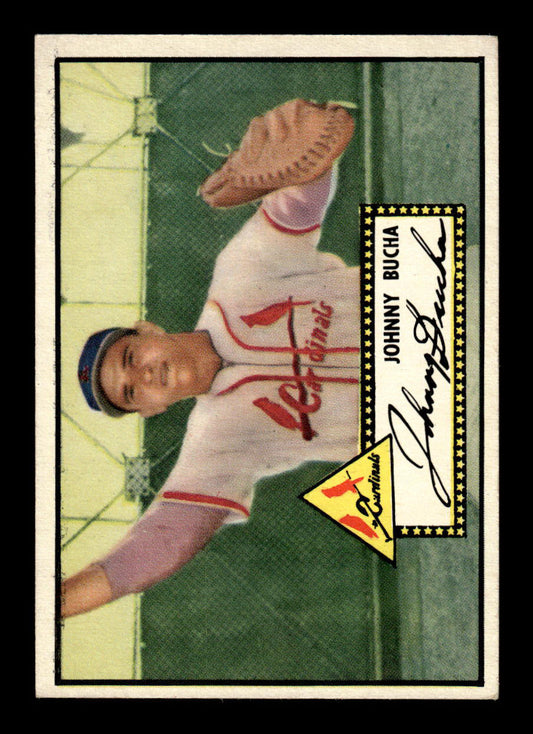 1952 Topps #19b Johnny Bucha St. Louis Cardinals Crease Free EX HOF-10006648