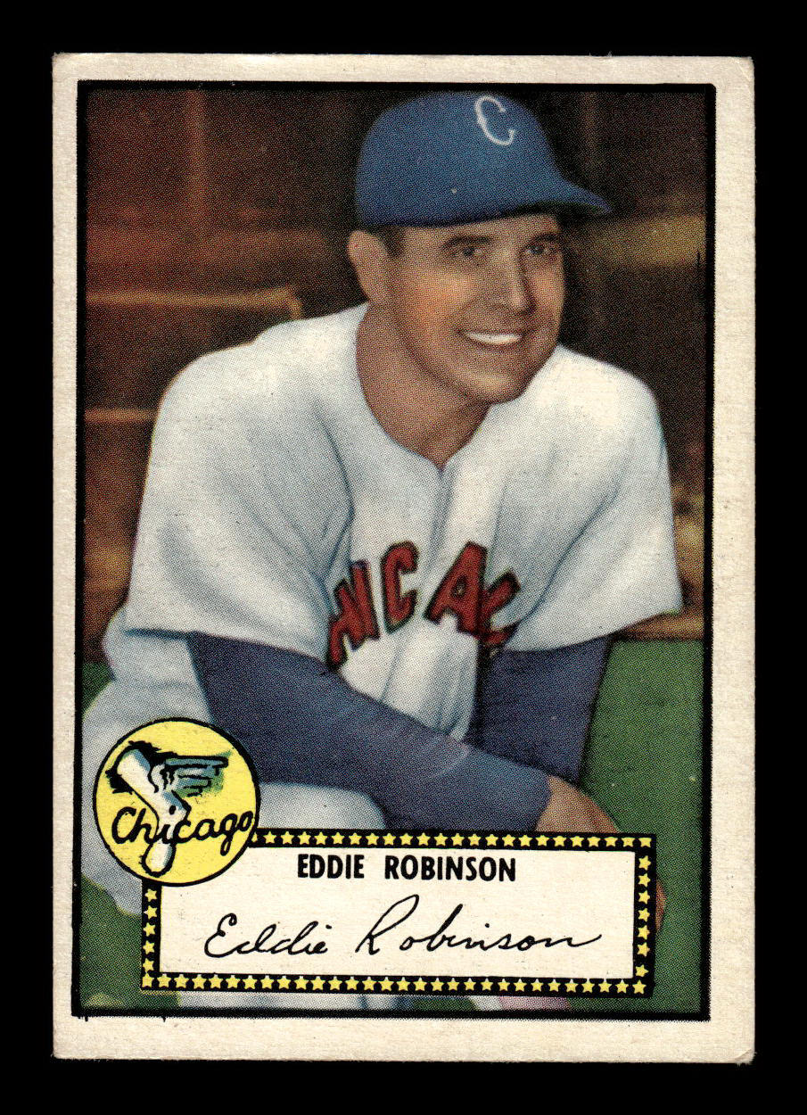 1952 Topps #32 black Eddie Robinson Chicago White Sox EX HOF-10006659