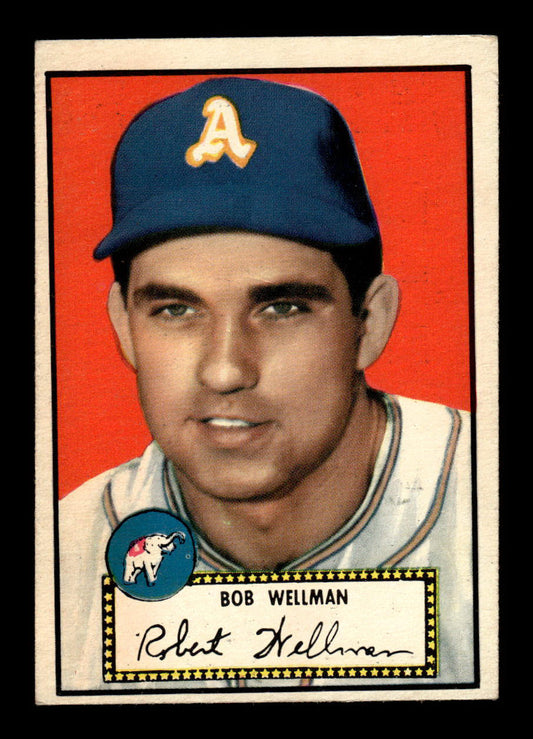 1952 Topps #41 Bob Wellman Philadelphia Athletics Crease Free EX HOF-10006668