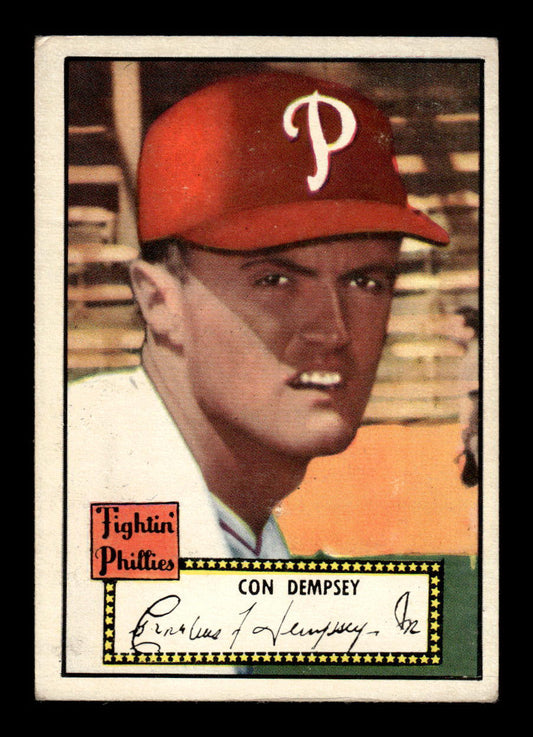 1952 Topps #44 black Con Dempsey Philadelphia Phillies EX HOF-10006671