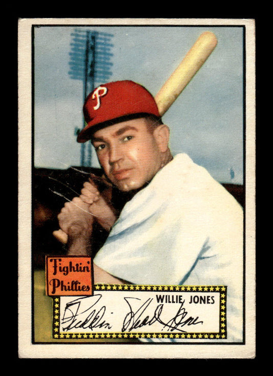 1952 Topps #47 Willie Jones Philadelphia Phillies Crease Free EX HOF-10006674