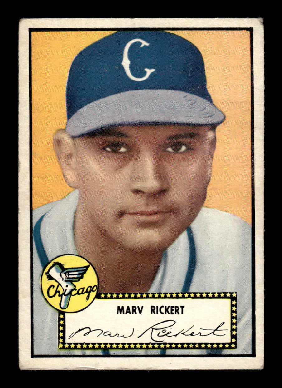 1952 Topps #50 black Marv Rickert Chicago White Sox VGEX HOF-10006677