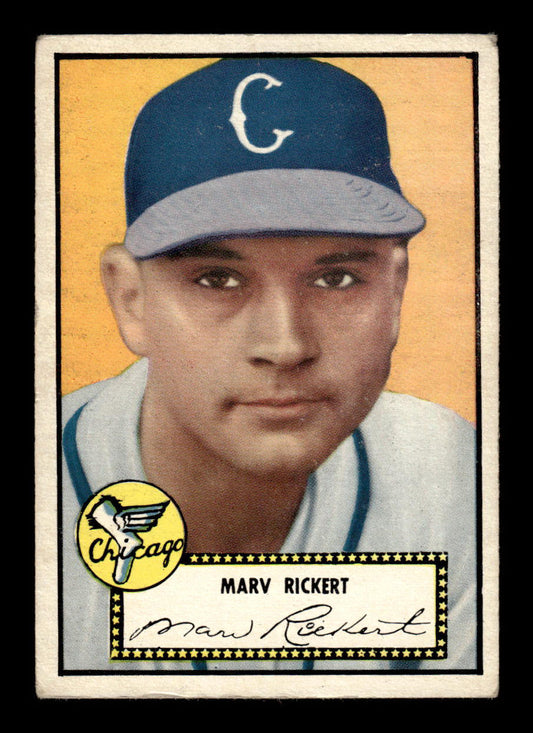 1952 Topps #50 black Marv Rickert Chicago White Sox VGEX HOF-10006677