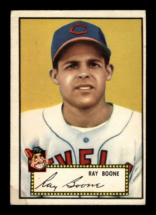 1952 Topps #55 black Ray Boone Cleveland Indians ST EX HOF-10006682