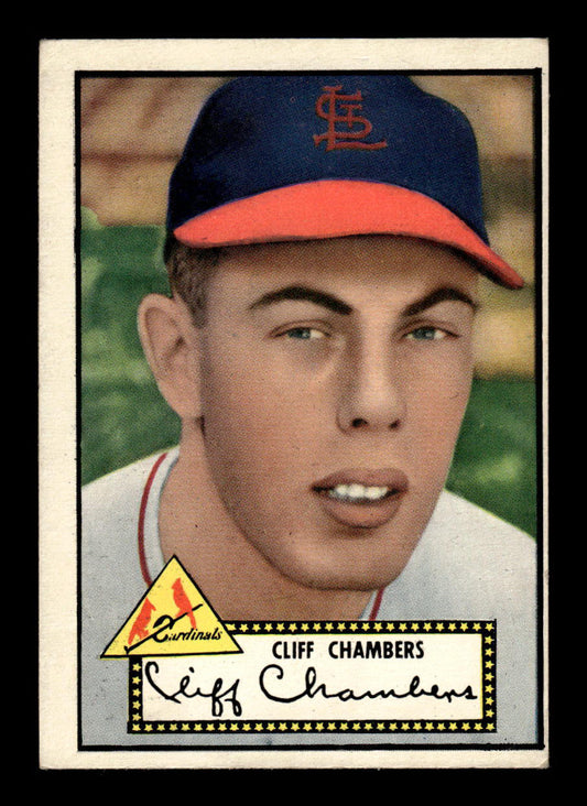 1952 Topps #68 black Cliff Chambers St. Louis Cardinals EX HOF-10006694