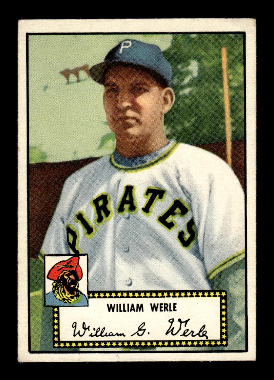 1952 Topps #73 black Bill Werle Pittsburgh Pirates VG HOF-10006699