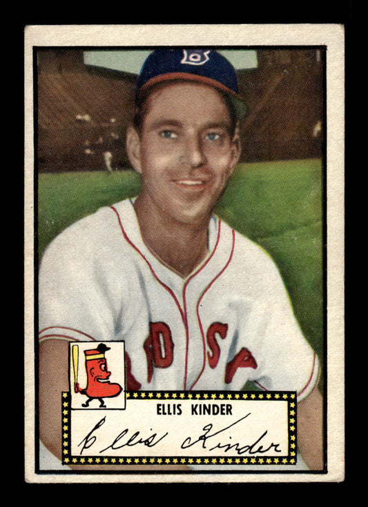 1952 Topps #78 black Ellis Kinder Boston Red Sox Crease Free EX HOF-10006704