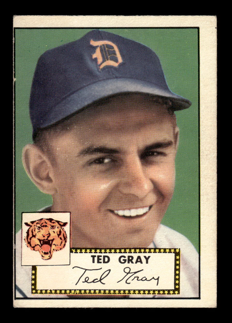 1952 Topps #86 Ted Gray Detroit Tigers Crease Free EX HOF-10006712