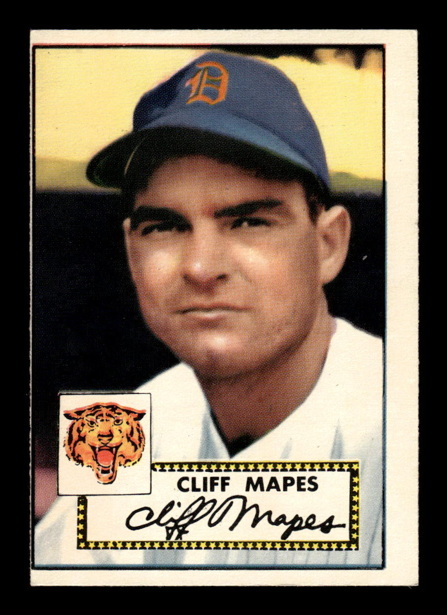 1952 Topps #103 Cliff Mapes Detroit Tigers Crease Free EX HOF-10006729