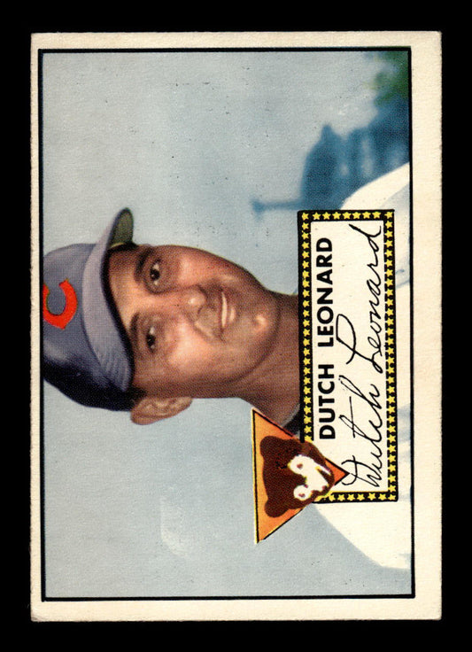 1952 Topps #110 Dutch Leonard Chicago Cubs Crease Free EX HOF-10006736