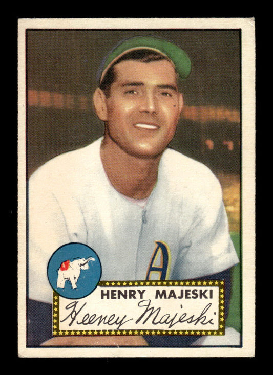 1952 Topps #112 Hank Majeski Philadelphia Athletics Crease Free EX HOF-10006738