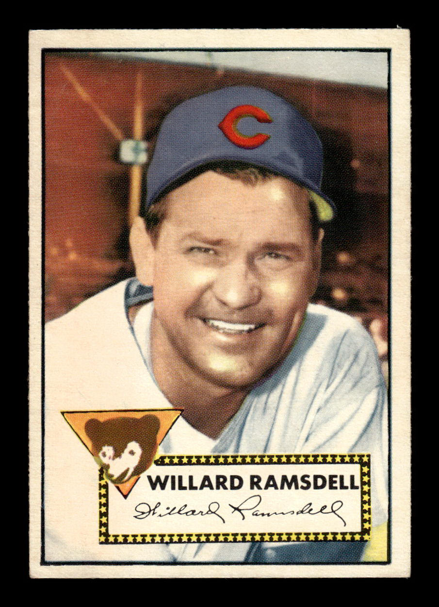 1952 Topps #114 Willard Ramsdell Chicago Cubs Crease Free EX HOF-10006740