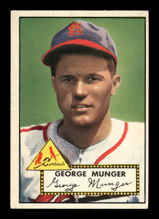1952 Topps #115 George Munger St. Louis Cardinals Crease Free EX HOF-10006741
