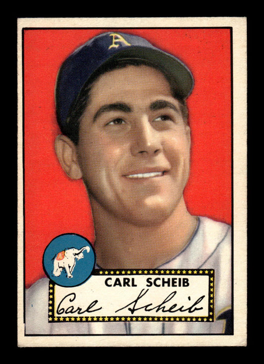 1952 Topps #116 Carl Scheib Philadelphia Athletics Crease Free EX HOF-10006742