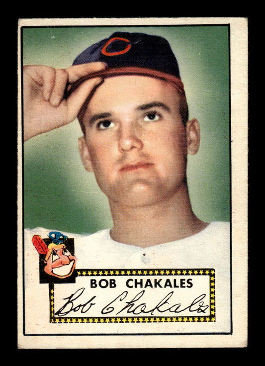 1952 Topps #120 Bob Chakales Cleveland Indians Crease Free EX HOF-10006746