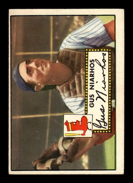 1952 Topps #121 Gus Niarhos Boston Red Sox Crease Free EX HOF-10006747