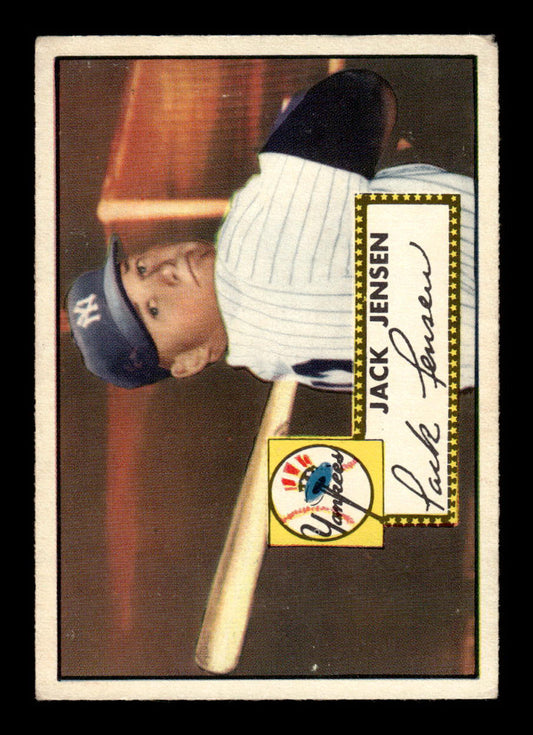1952 Topps #122 Jack Jensen New York Yankees Crease Free EX HOF-10006748