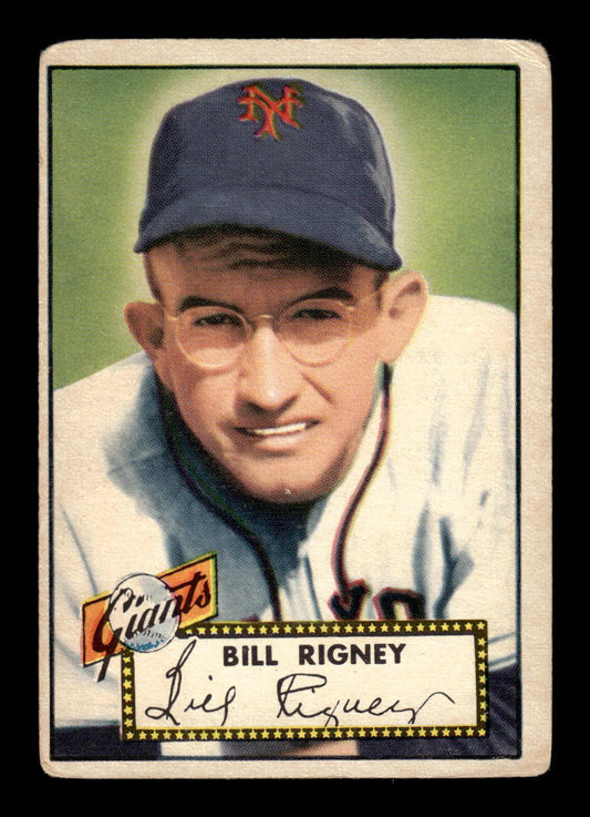 1952 Topps #125 Bill Rigney New York Giants VG HOF-10006751