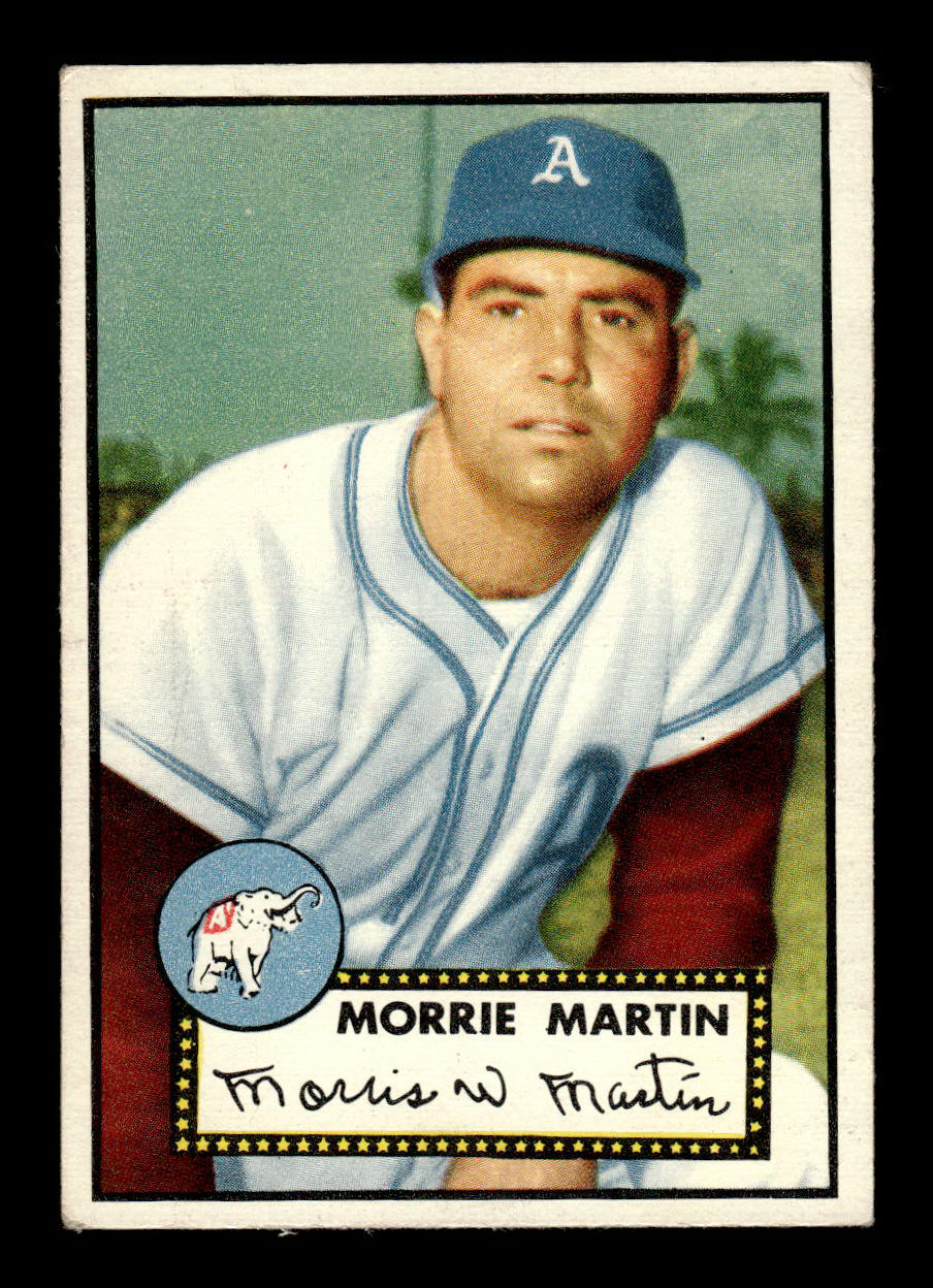 1952 Topps #131 Morrie Martin Philadelphia Athletics Crease Free EX HOF-10006757