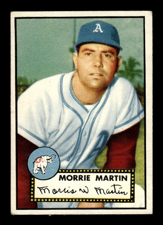 1952 Topps #131 Morrie Martin Philadelphia Athletics Crease Free EX HOF-10006757