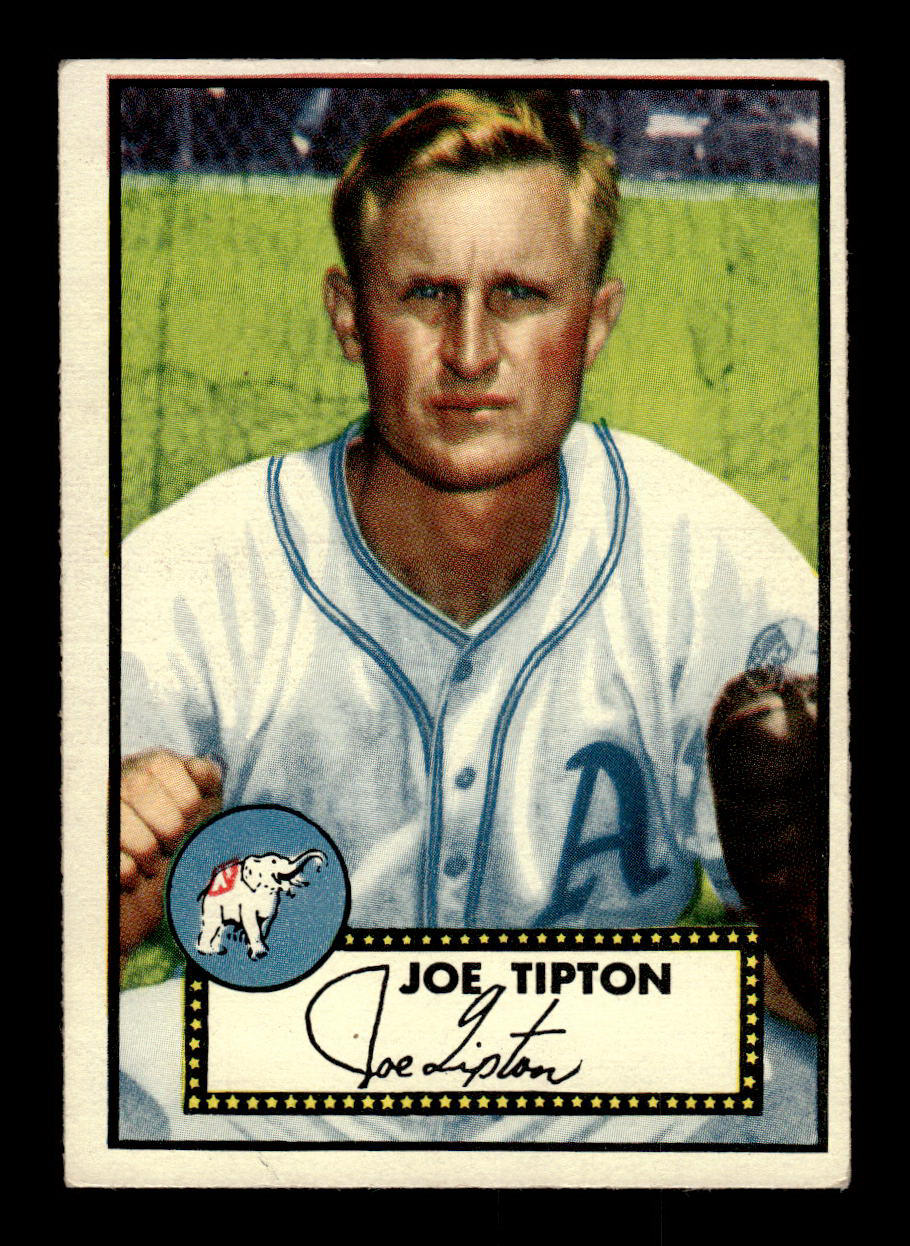 1952 Topps #134 Joe Tipton Philadelphia Athletics Crease Free EX HOF-10006760