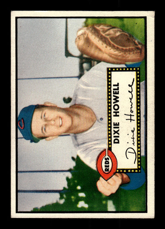 1952 Topps #135 Dixie Howell Cincinnati Reds Crease Free EX HOF-10006761
