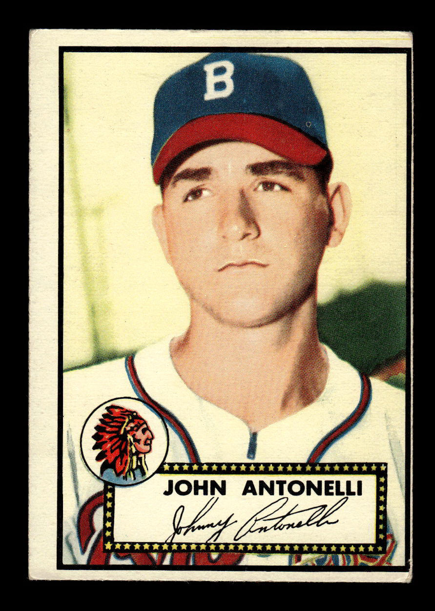 1952 Topps #140 John Antonelli Boston Braves Crease Free EX HOF-10006766