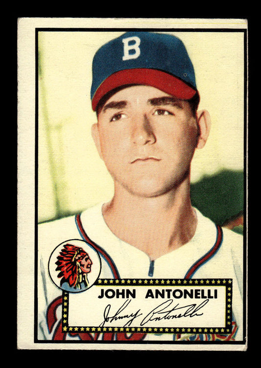 1952 Topps #140 John Antonelli Boston Braves Crease Free EX HOF-10006766