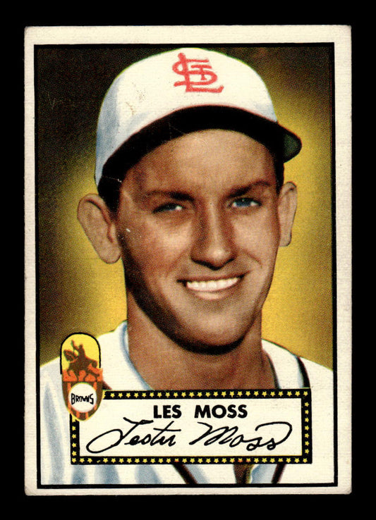 1952 Topps #143 Les Moss St. Louis Browns Crease Free EX HOF-10006769