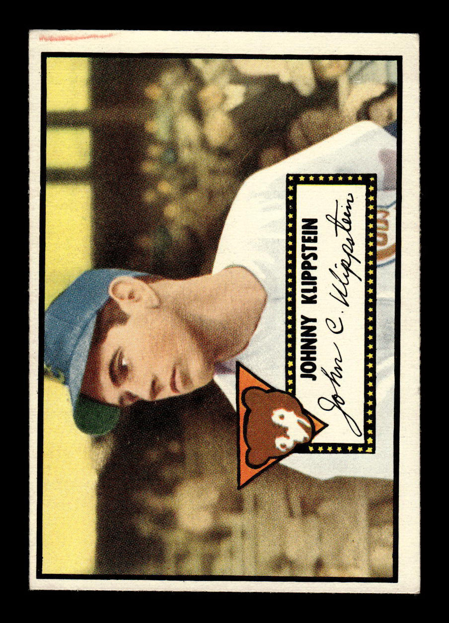 1952 Topps #148 Johnny Klippstein Chicago Cubs Crease Free EX HOF-10006774