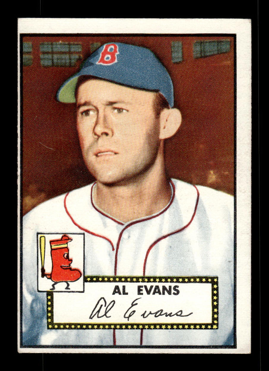 1952 Topps #152 Al Evans Boston Red Sox Crease Free EX HOF-10006877