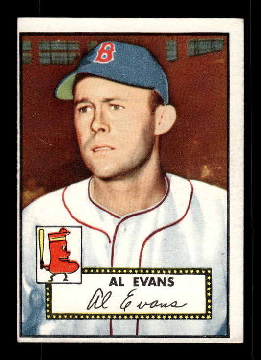 1952 Topps #152 Al Evans Boston Red Sox Crease Free EX HOF-10006877