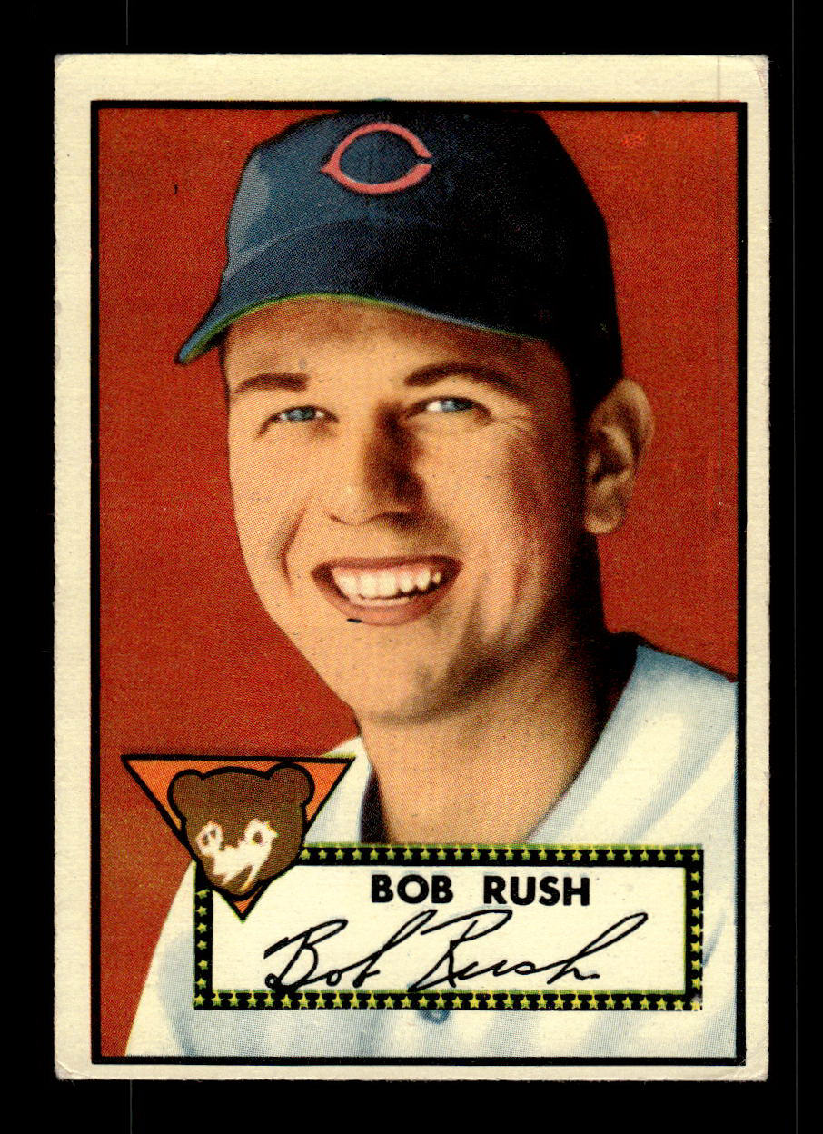 1952 Topps #153 Bob Rush Chicago Cubs Crease Free EX HOF-10006878