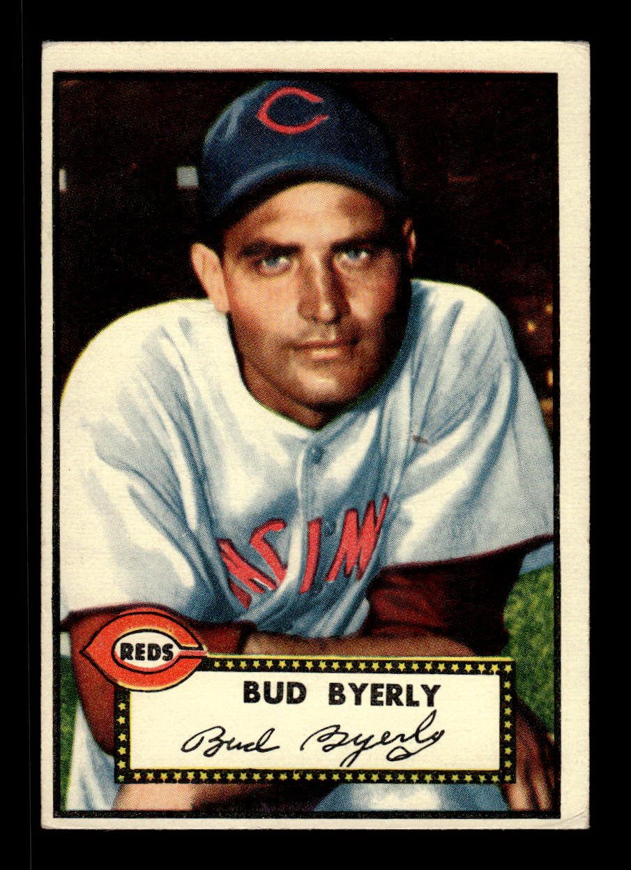 1952 Topps #161 Bud Byerly Cincinnati Reds Crease Free EX HOF-10006886