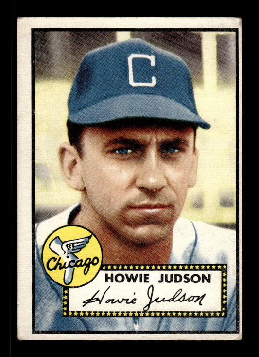 1952 Topps #169 Howie Judson Chicago White Sox Crease Free EX HOF-10006894