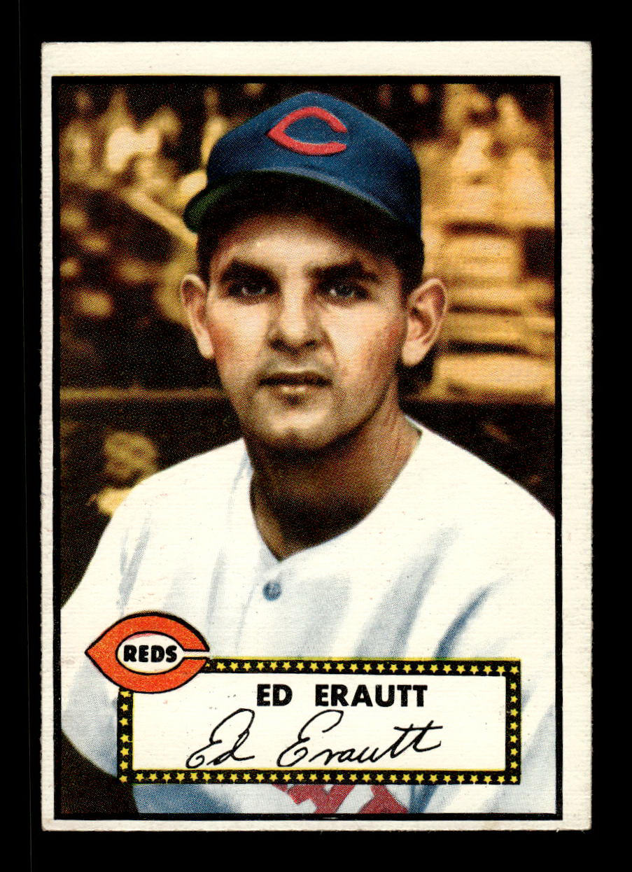 1952 Topps #171 Ed Erautt Cincinnati Reds Crease Free EX HOF-10006896
