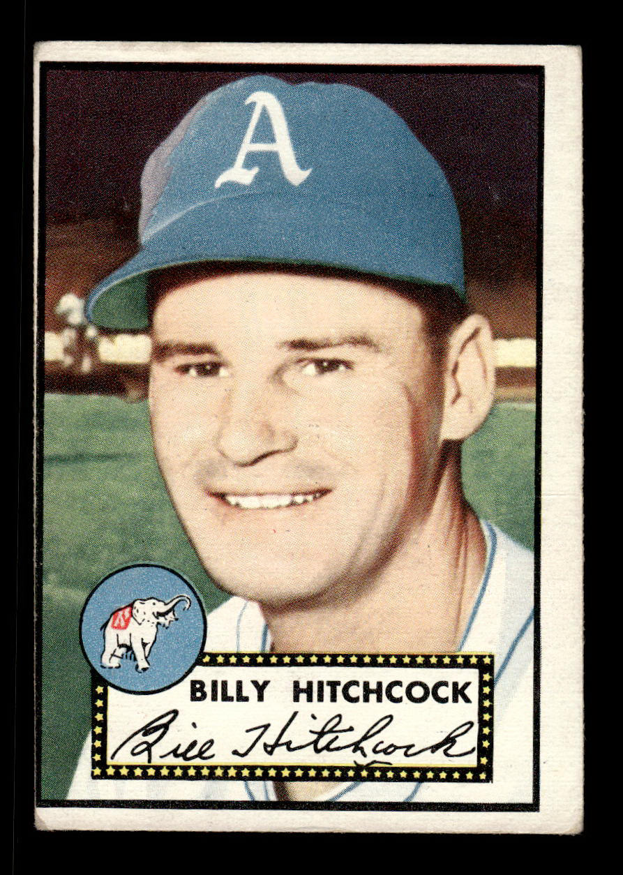 1952 Topps #182 Billy Hitchcock Phila Athletics Crease Free EX HOF-10006907