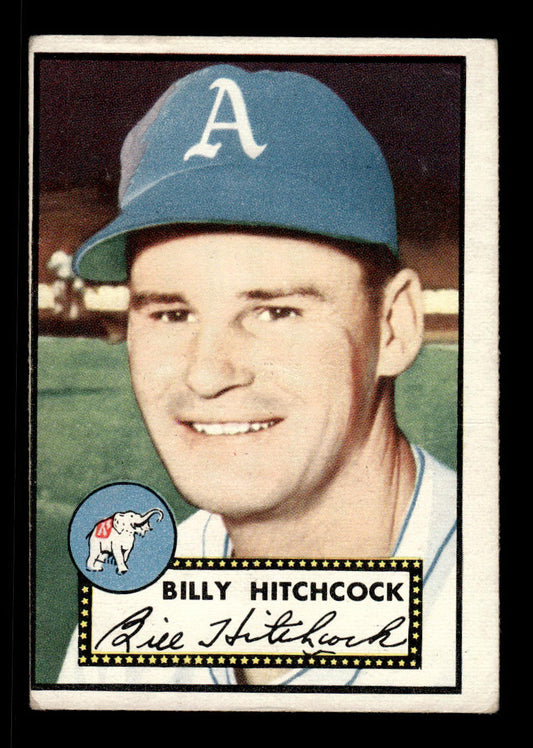 1952 Topps #182 Billy Hitchcock Phila Athletics Crease Free EX HOF-10006907