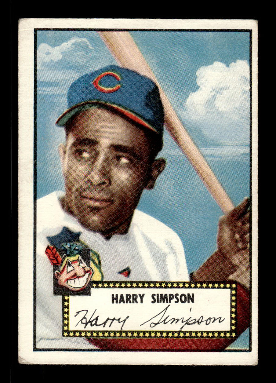 1952 Topps #193 Harry Simpson Cleveland Indians Crease Free EX HOF-10006918