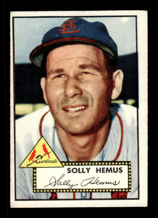 1952 Topps #196 Solly Hemus St. Louis Cardinals Crease Free EX HOF-10006921
