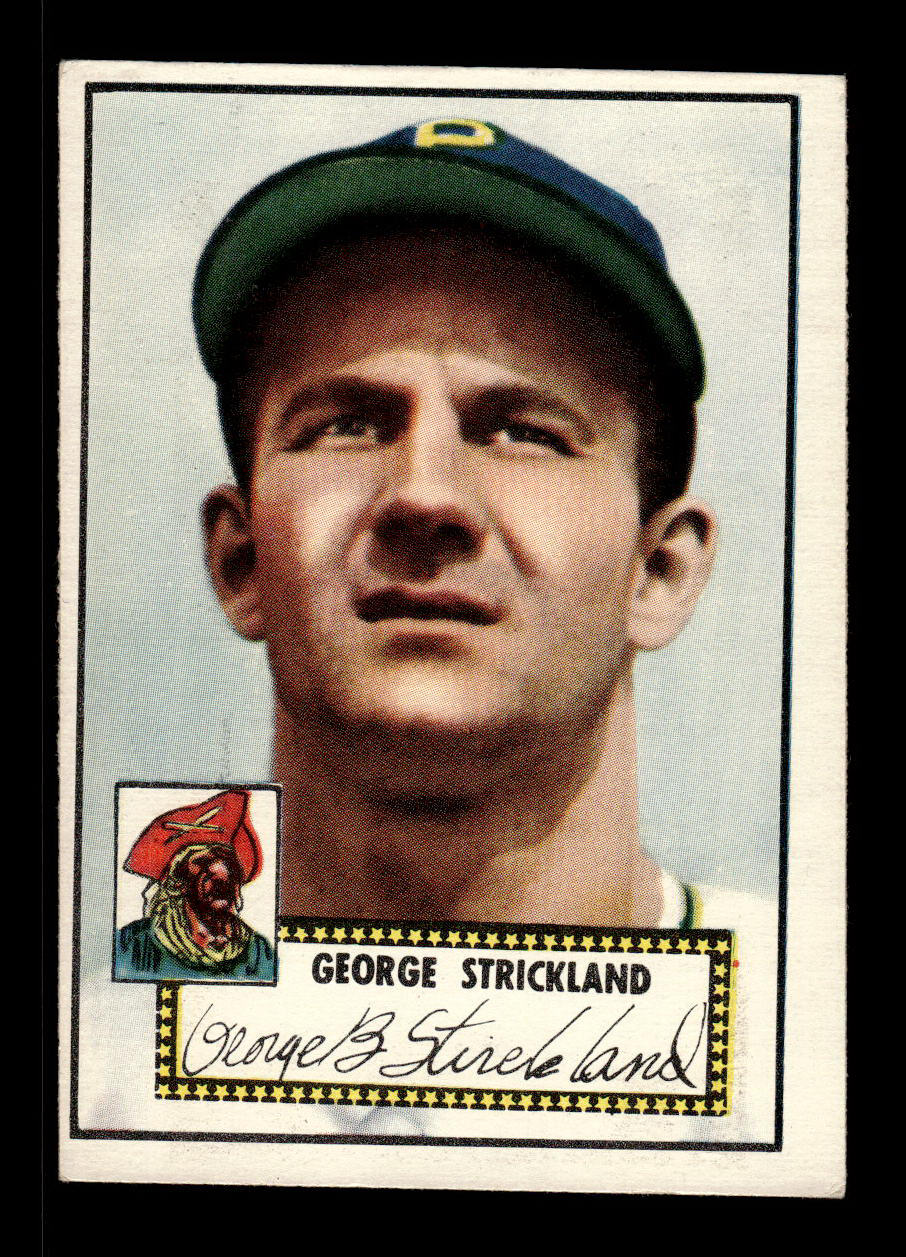 1952 Topps #197 George Strickland Pittsburgh Pirates Crease Free EX HOF-10006922