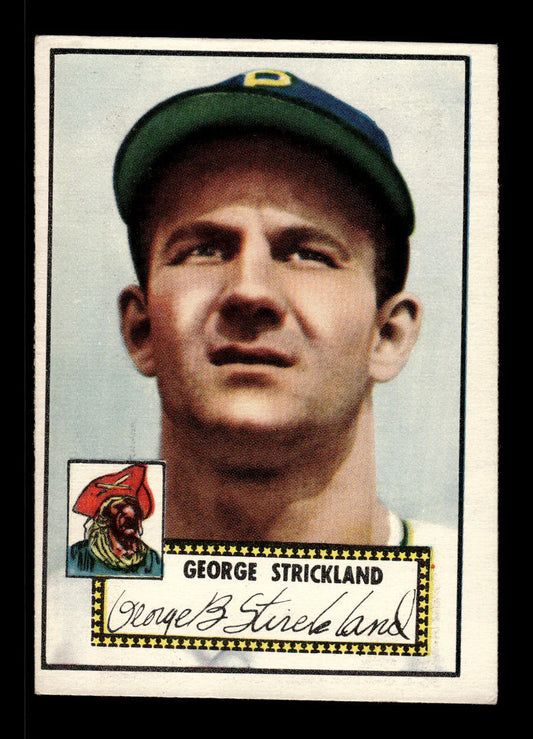 1952 Topps #197 George Strickland Pittsburgh Pirates Crease Free EX HOF-10006922