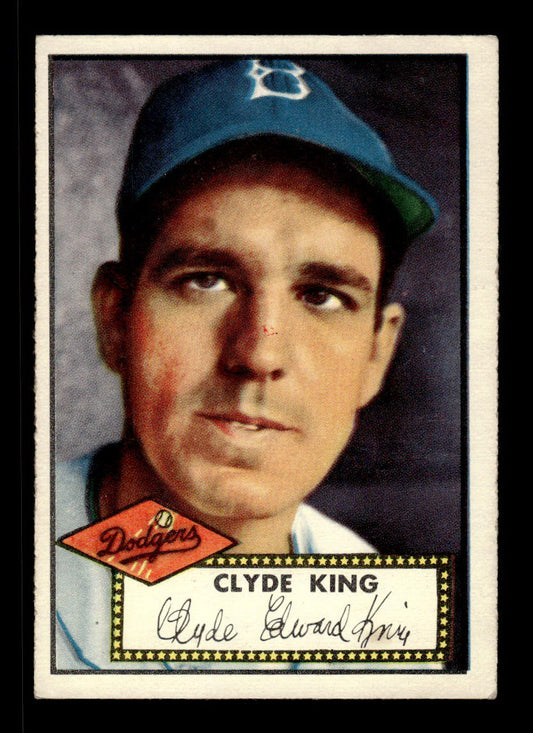 1952 Topps #205 Clyde King Brooklyn Dodgers Crease Free EXMT HOF-10006930