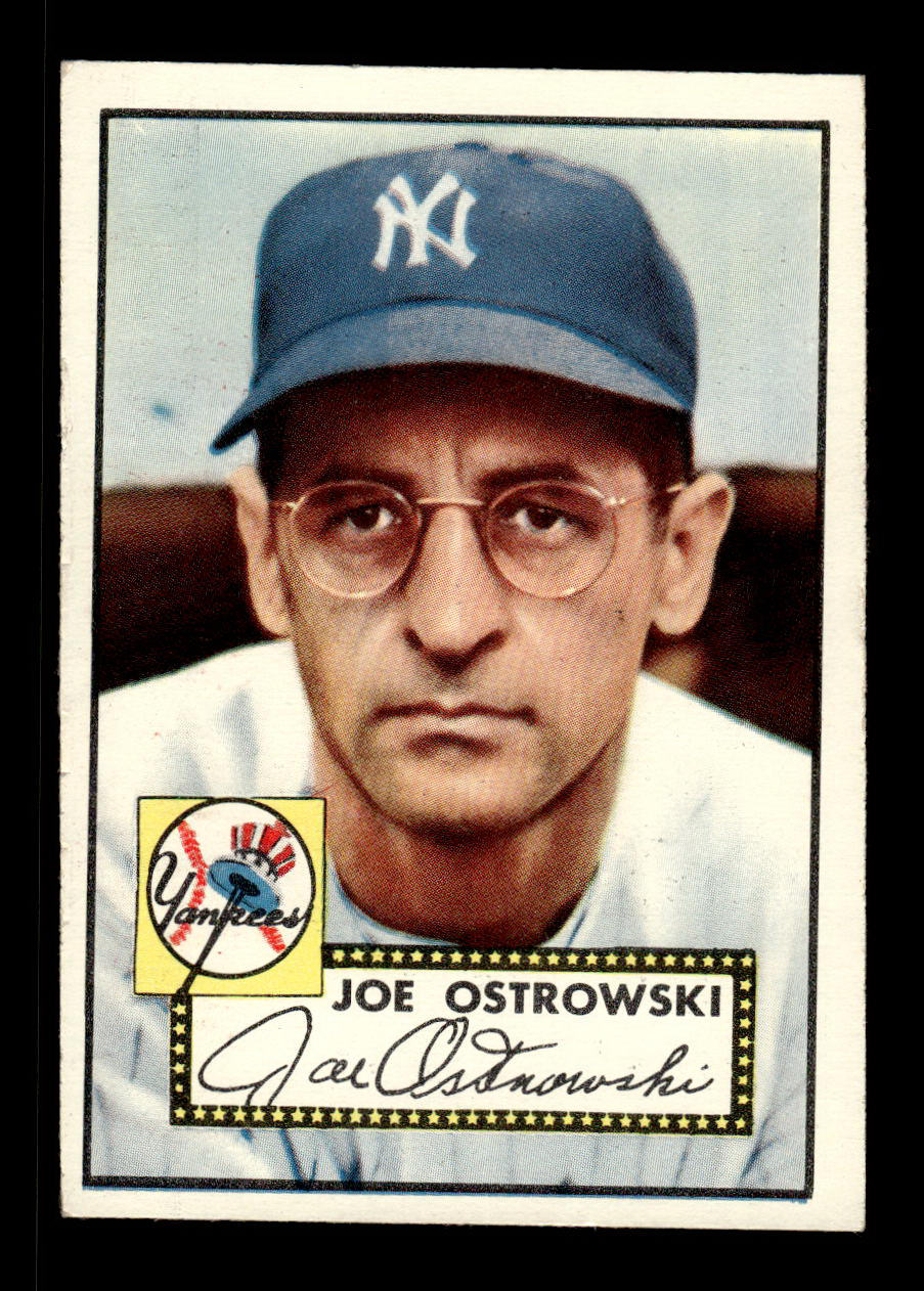 1952 Topps #206 Joe Ostrowski New York Yankees Crease Free EXMT HOF-10006931
